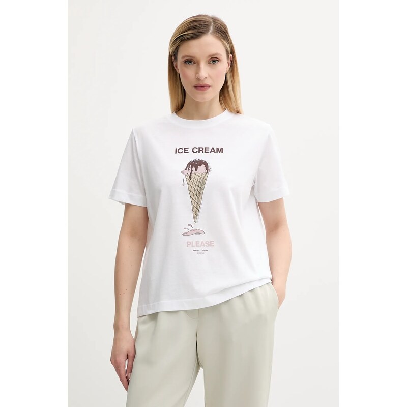 Bavlnené tričko Samsoe Samsoe SACAMINO 63761456