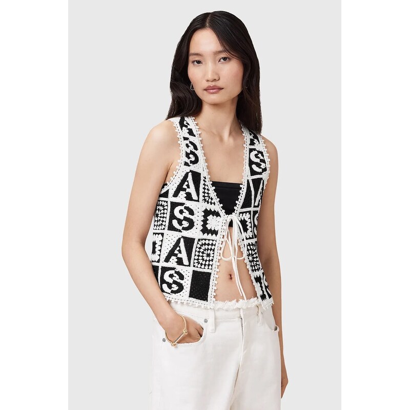 Bavlnená vesta AllSaints FLORENCE 63997002