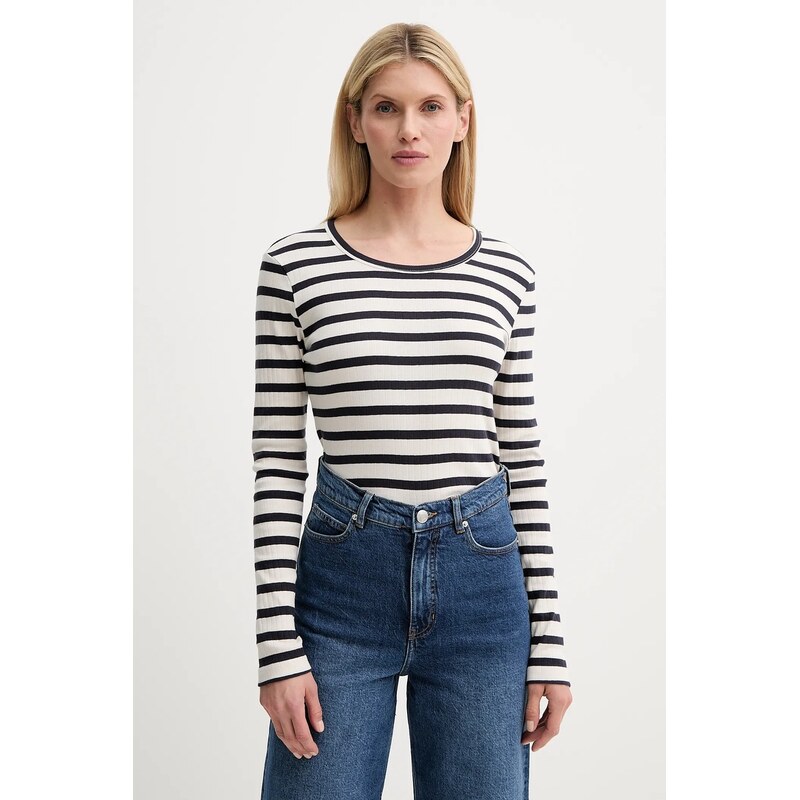 Bavlnené tričko s dlhým rukávom MUNTHE JOTE 66513217