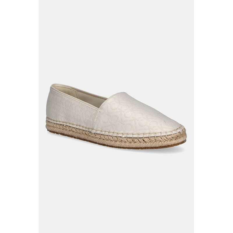 Espadrilky Calvin Klein FLAT ESPADRILLE - JACQ 63300911