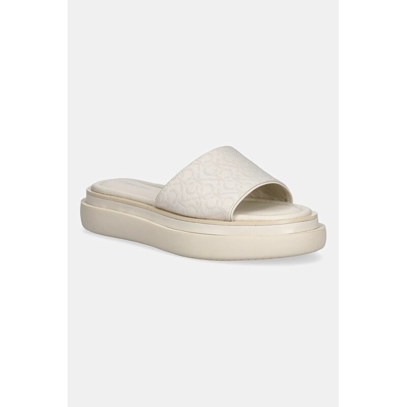 Šľapky Calvin Klein FLATFORM SLIDE - JACQ 63454839