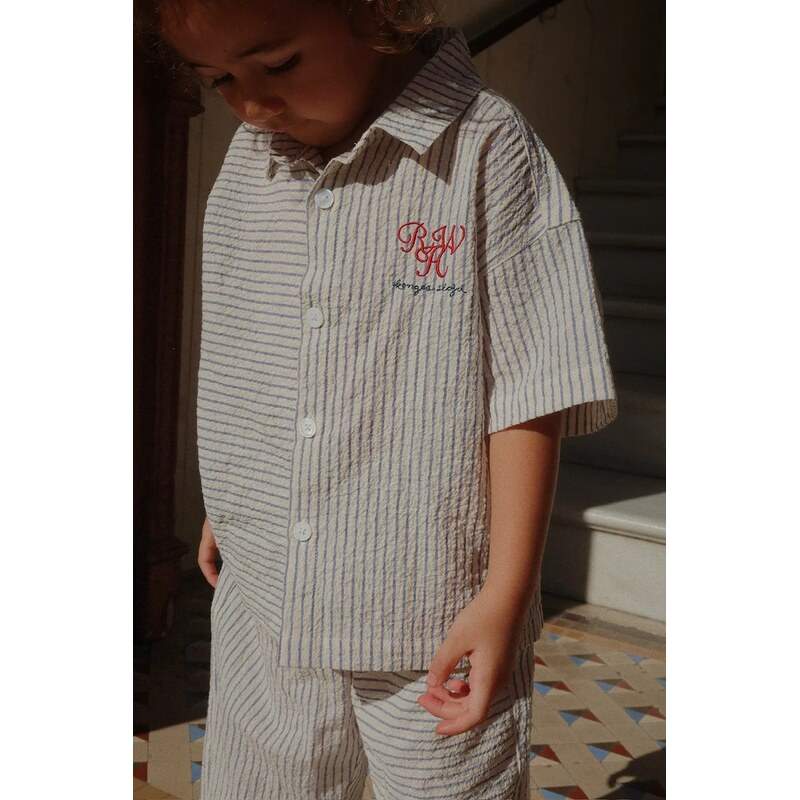 Detská bavlnená košeľa Konges Sløjd RHW X KS DUO SHIRT GOTS 63787593