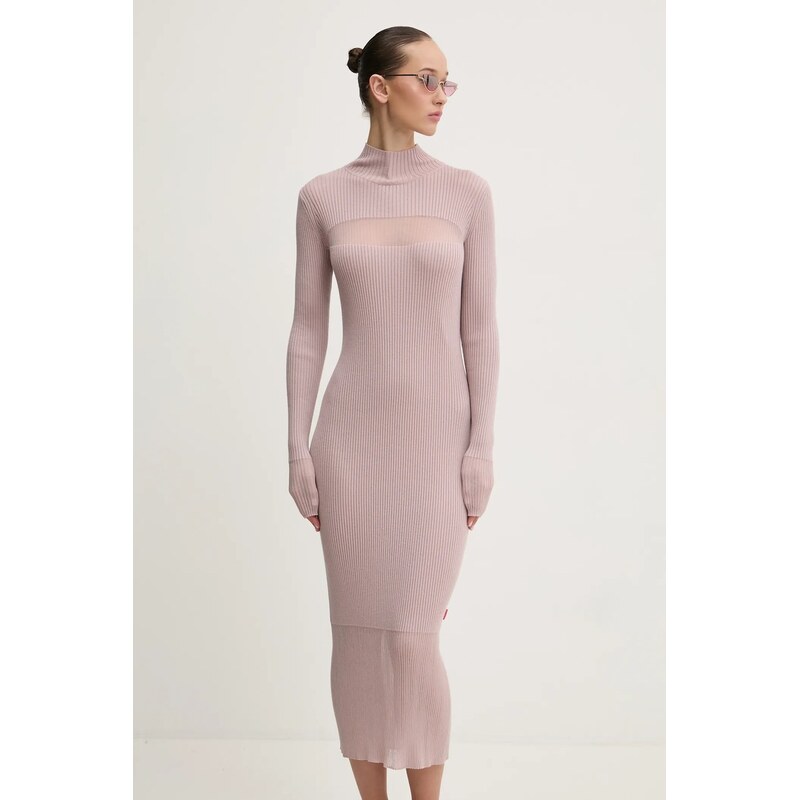 Vlnené šaty Diesel M-SLINT DRESS 64317445