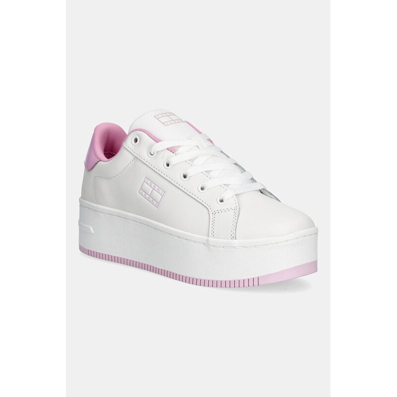 Kožené tenisky Tommy Jeans TJW FLATFORM PATENT SNEAKER 63848065