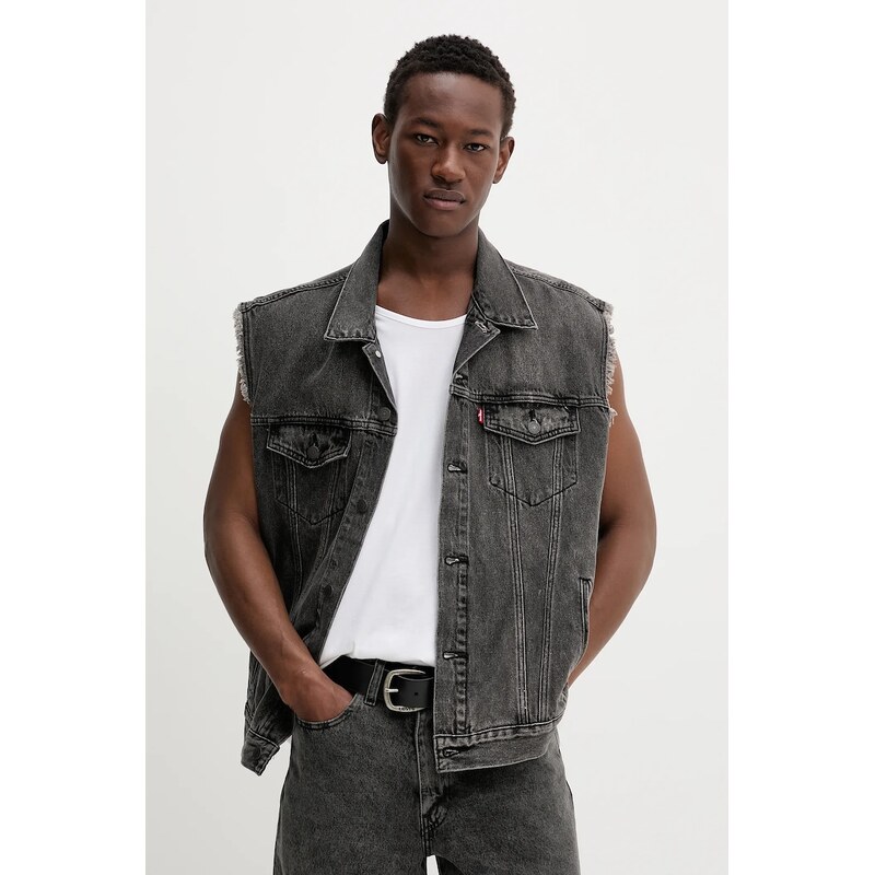 Rifľová vesta Levis RELAXED TRUCKER VEST 63608261