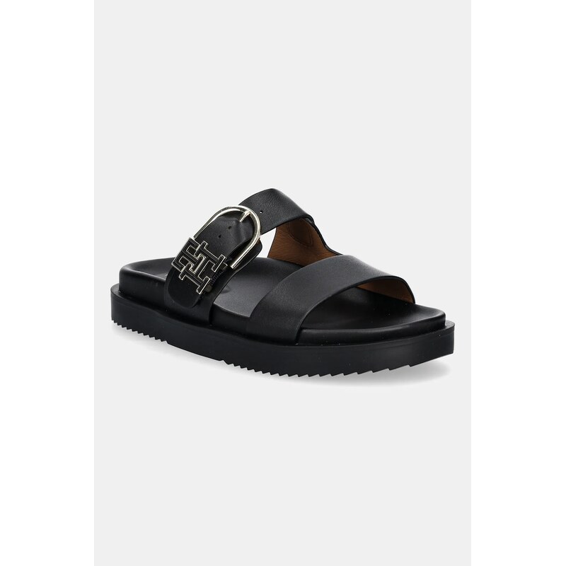 Kožené šľapky Tommy Hilfiger LEATHER SPORTY MULE 61293099