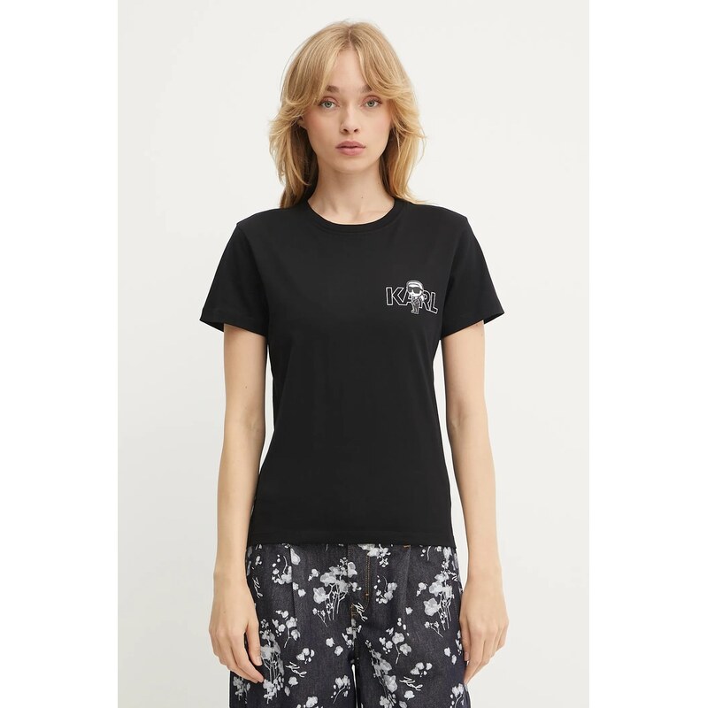 Bavlnené tričko Karl Lagerfeld IKON 63935892