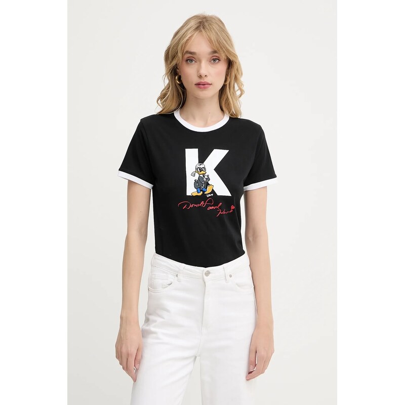 Bavlnené tričko Karl Lagerfeld KL X DISNEY 63905543