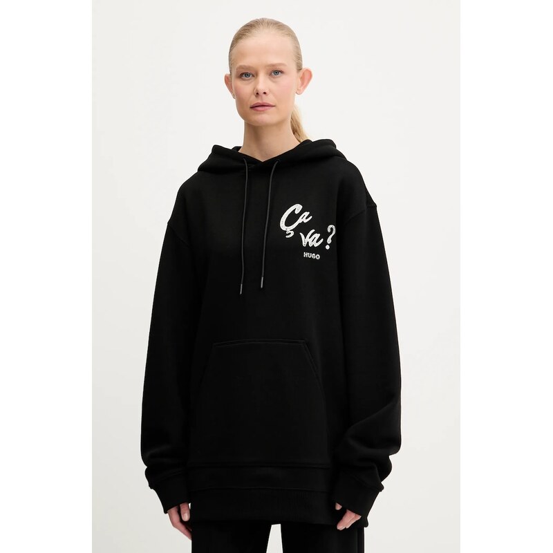 Bavlnená mikina HUGO Dejandra_2 63918163