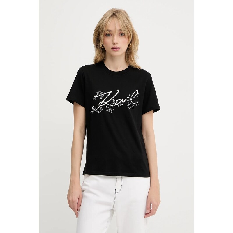 Bavlnené tričko Karl Lagerfeld 63994811