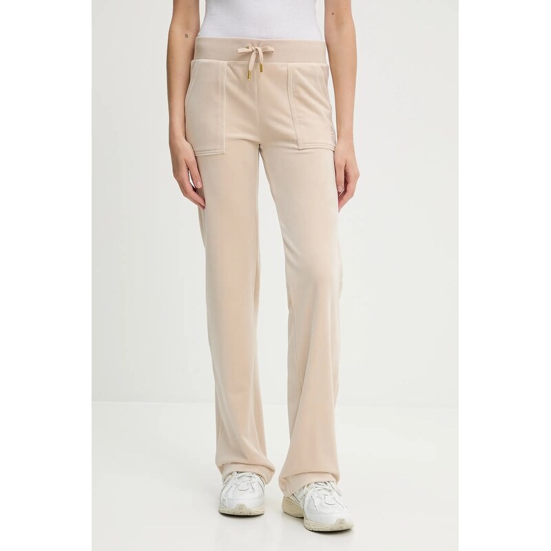 Velúrové tepláky Juicy Couture DEL RAY POCKETED PANT 63995339