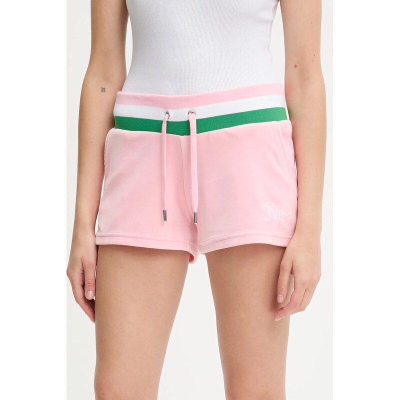 Šortky Juicy Couture VELOUR STRIPE BOOTY SHORT 63995172