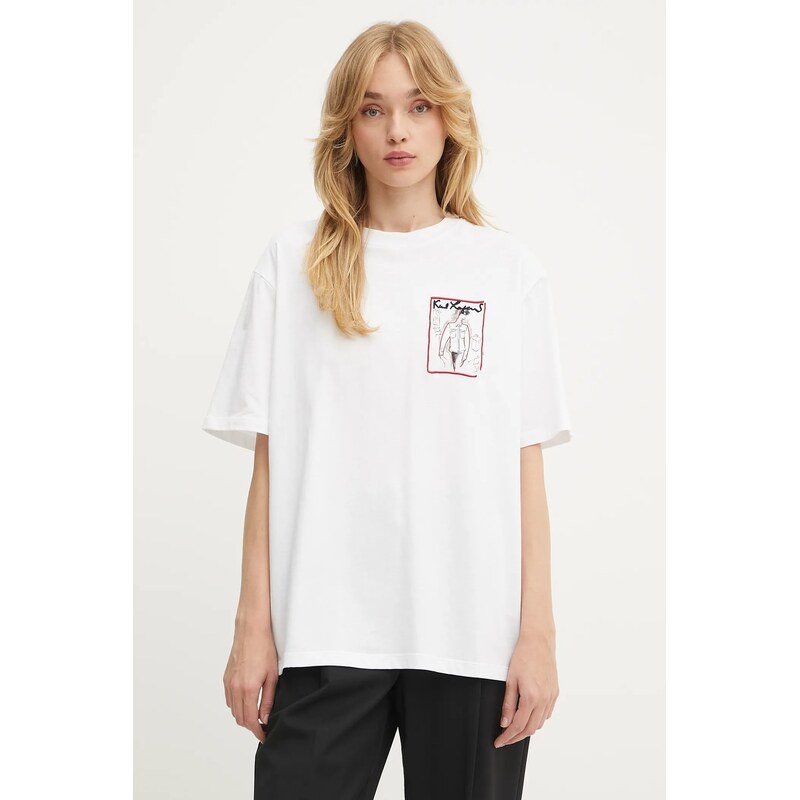 Bavlnené tričko Karl Lagerfeld 63995155