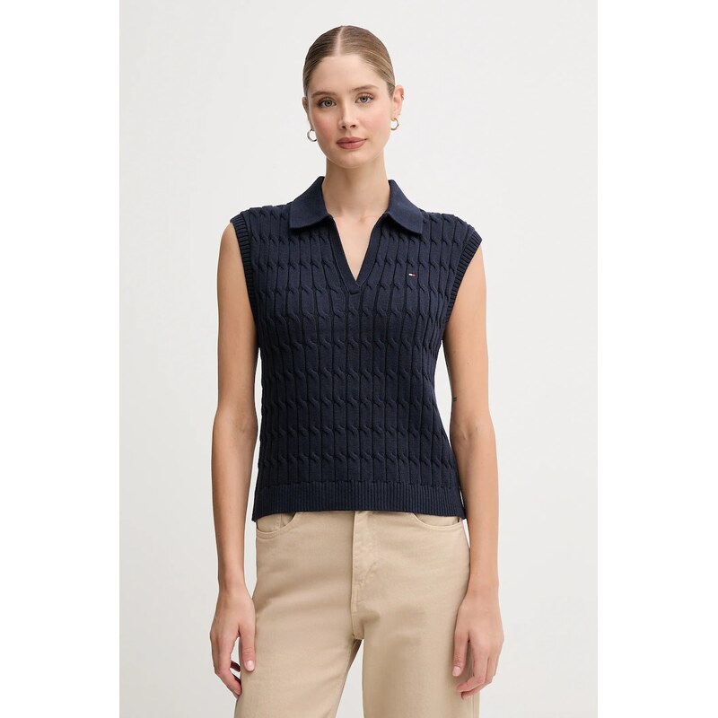 Bavlnená vesta Tommy Hilfiger 64979903