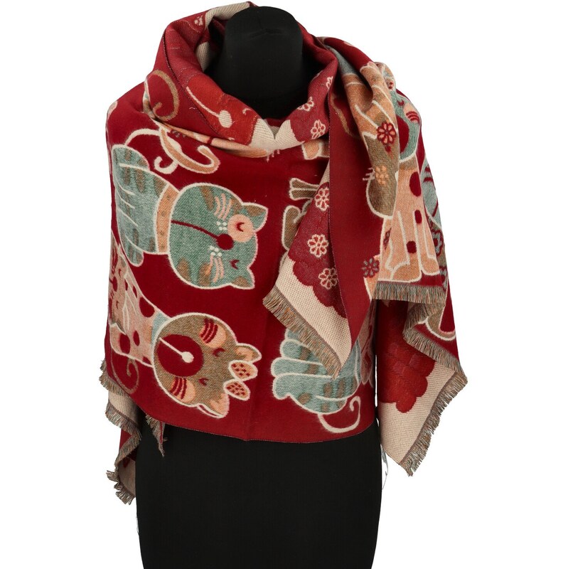 Dámsky šál červený - Firenze Gitel červená 66077070