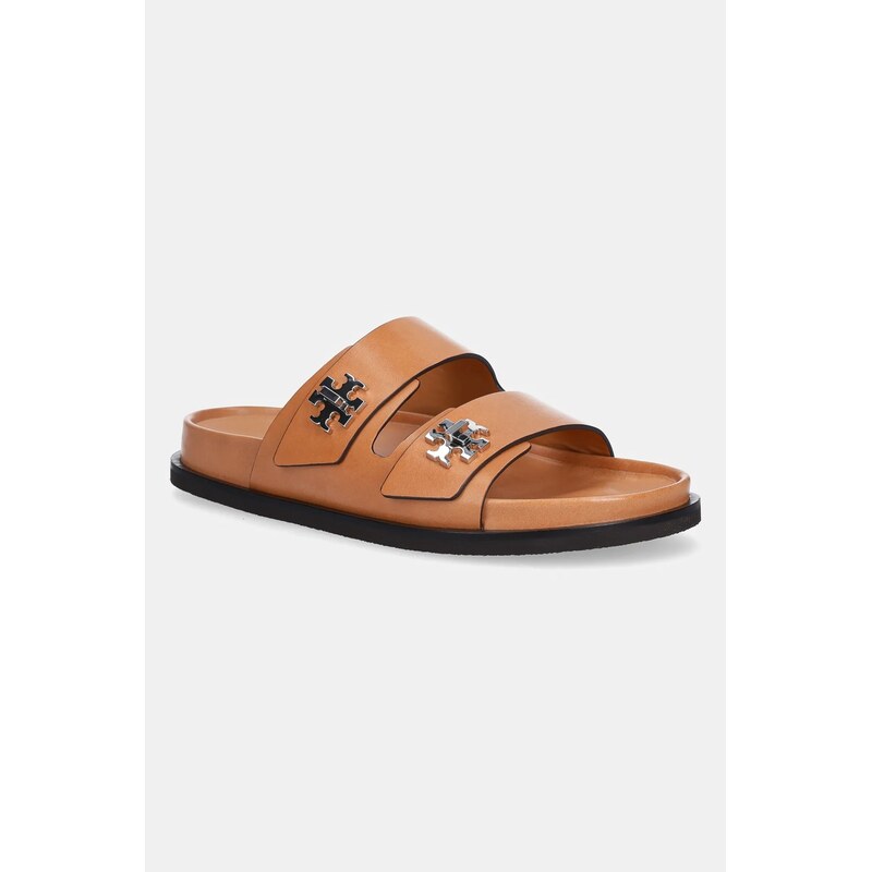 Kožené šľapky Tory Burch T Lock Sport Slide 64189449