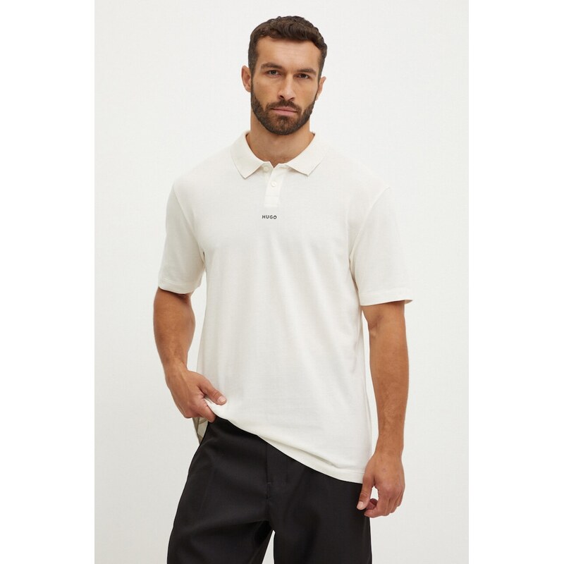 Bavlnené polo tričko HUGO 55343125