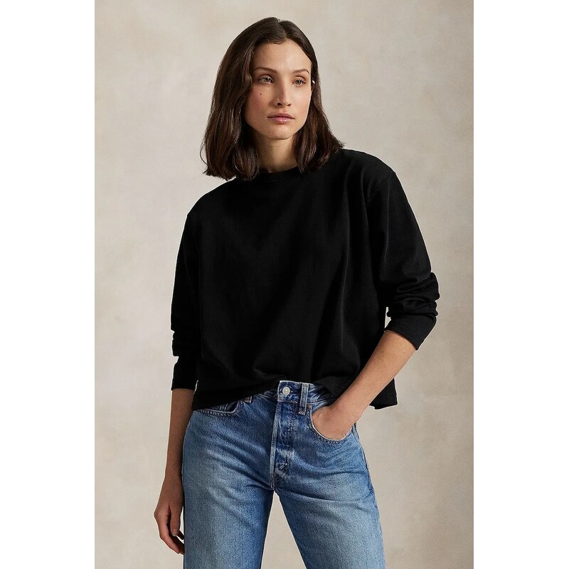 Bavlnené tričko s dlhým rukávom Polo Ralph Lauren 66513408