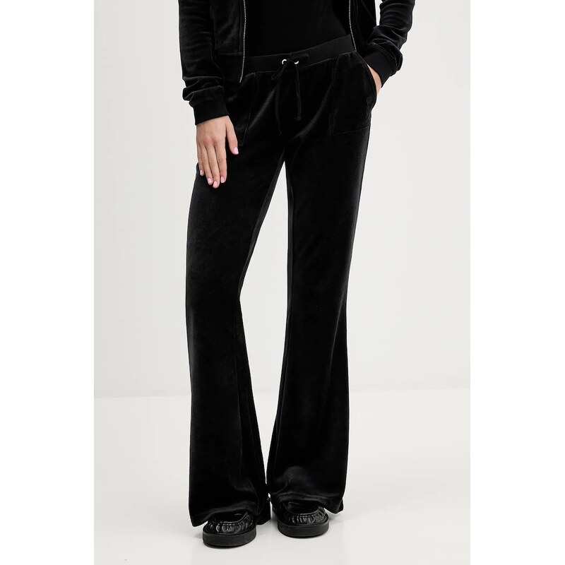 Velúrové tepláky Juicy Couture CAISA LOW RISE PANT 65573884