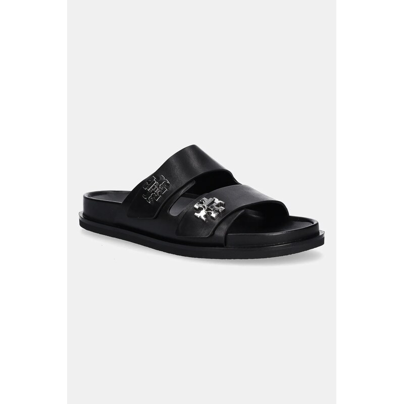 Kožené šľapky Tory Burch T Lock Sport Slide 64189468