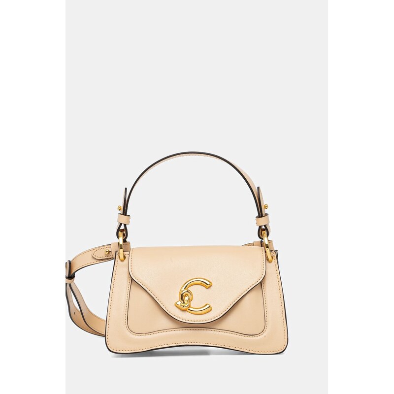 Kožená kabelka Coccinelle COCCINELLE C-ME CALF 64189790