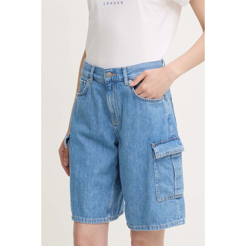 Pepe Jeans Rifľové krátke nohavice Pepe Jeans RELAXED SHORT HW WORKER 57669772
