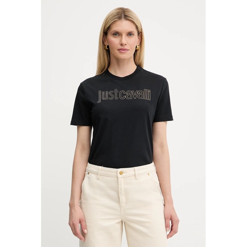 Bavlnené tričko Just Cavalli 64189728