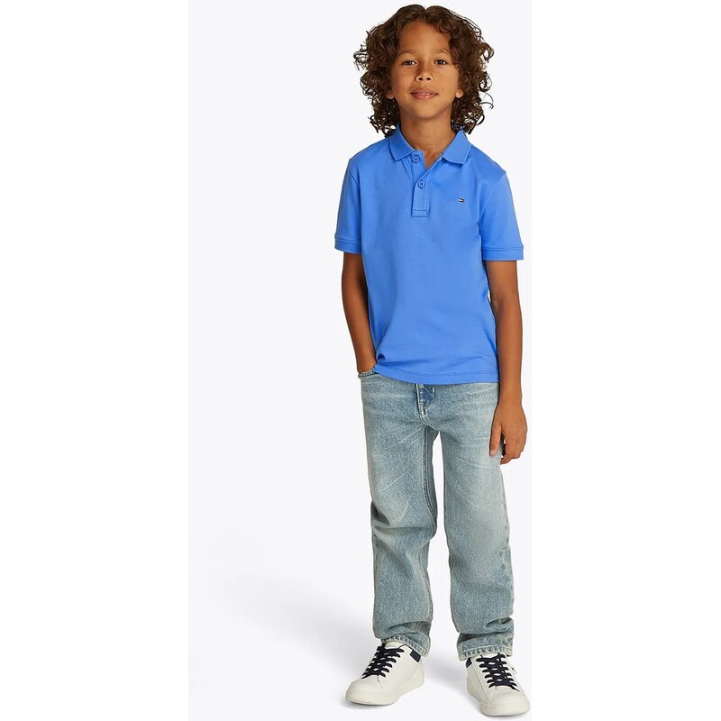 Detská bavlnená polokošeľa Tommy Hilfiger 63453840