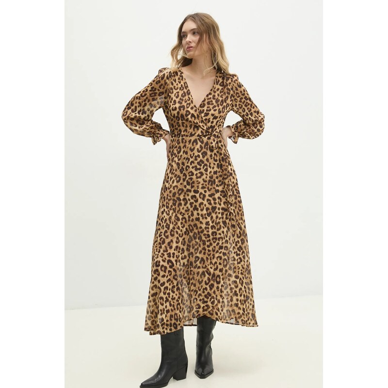 Hodvábne šaty Answear.LAB 60407724