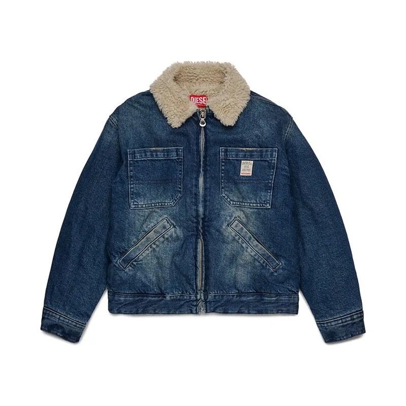 Detská bavlnená bunda Diesel JOMOX-FUR JACKET 64273926