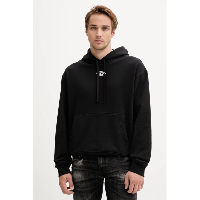 Bavlnená mikina Diesel S-MACS-HOOD-OD 64346006