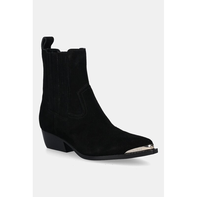 Semišové kovbojské topánky Guess LANNA2 64336451
