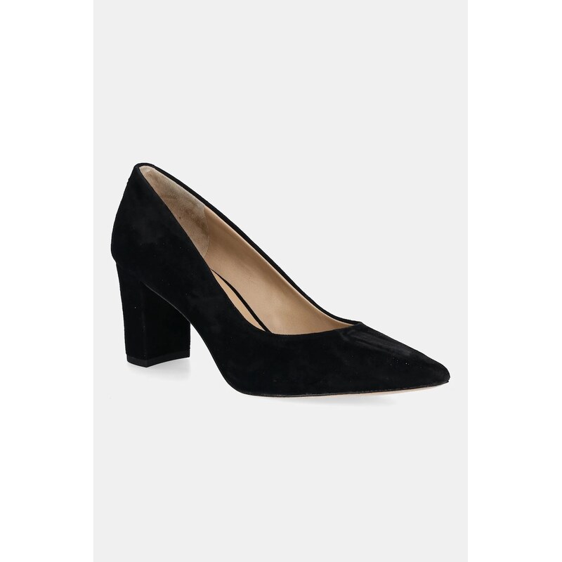 Semišové lodičky Lauren Ralph Lauren Lanette Blkh 64355535