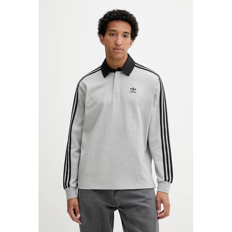 Bavlnené tričko s dlhým rukávom adidas Originals Rugby Polo 64346206
