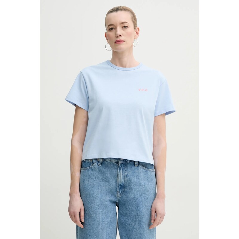 Bavlnené tričko A.P.C. t-shirt boxy petit vpc 62465819