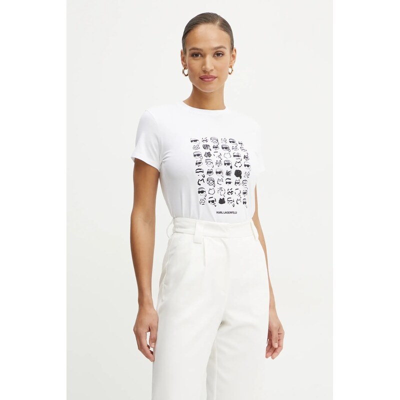 Bavlnené tričko Karl Lagerfeld IKON 61667999