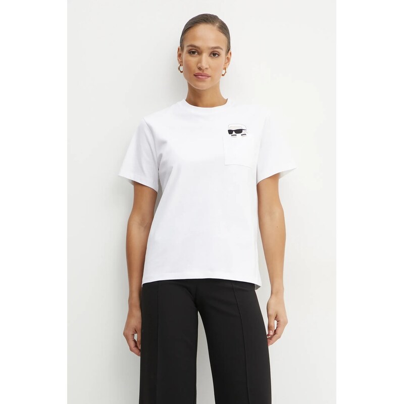 Bavlnené tričko Karl Lagerfeld IKON 61668033