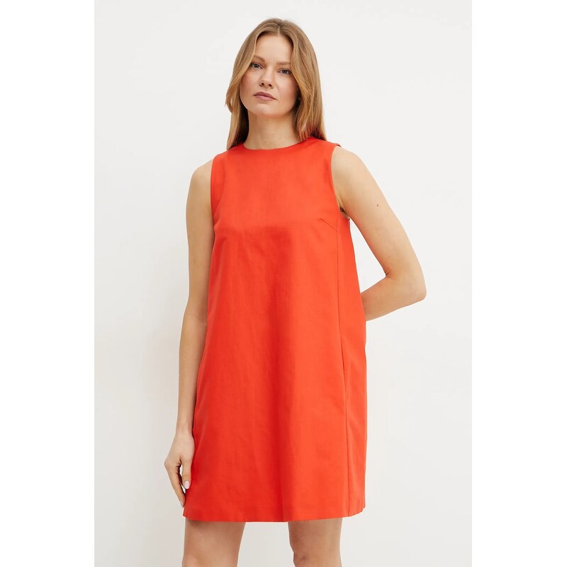 Šaty s prímesou ľanu Weekend Max Mara 63998593