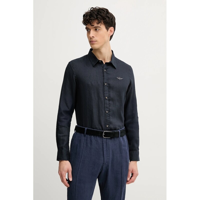 Ľanová košeľa Aeronautica Militare 62720821