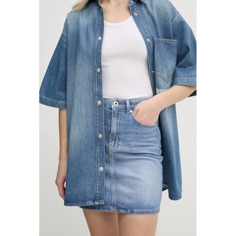 Rifľová sukňa Karl Lagerfeld Jeans 61244105