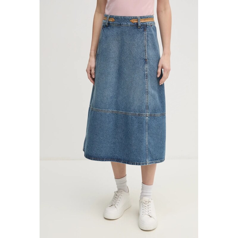 Rifľová sukňa Tommy Hilfiger 61289597