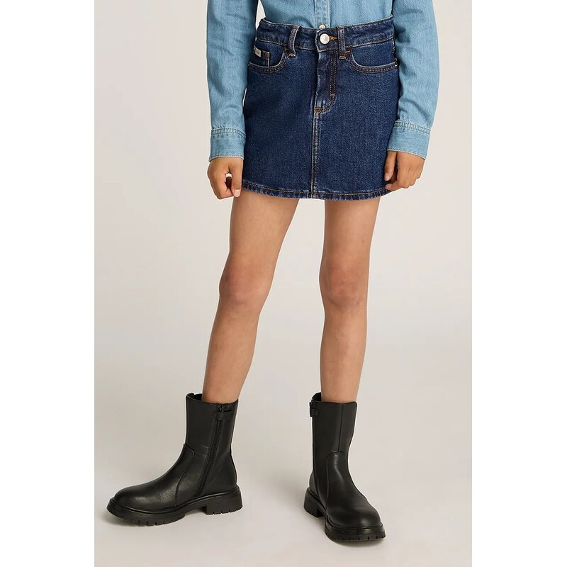 Dievčenská rifľová sukňa Calvin Klein Jeans 61365639