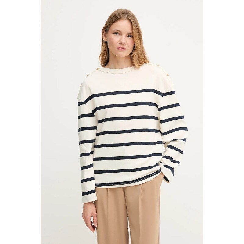 Bavlnené tričko s dlhým rukávom Tommy Hilfiger 66513564