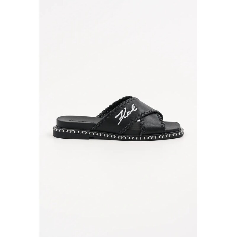 Kožené šľapky Karl Lagerfeld KLEO 62938602