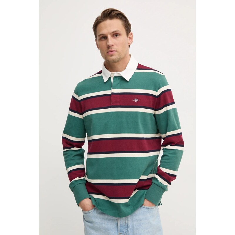 Bavlnené tričko s dlhým rukávom Gant 61539988