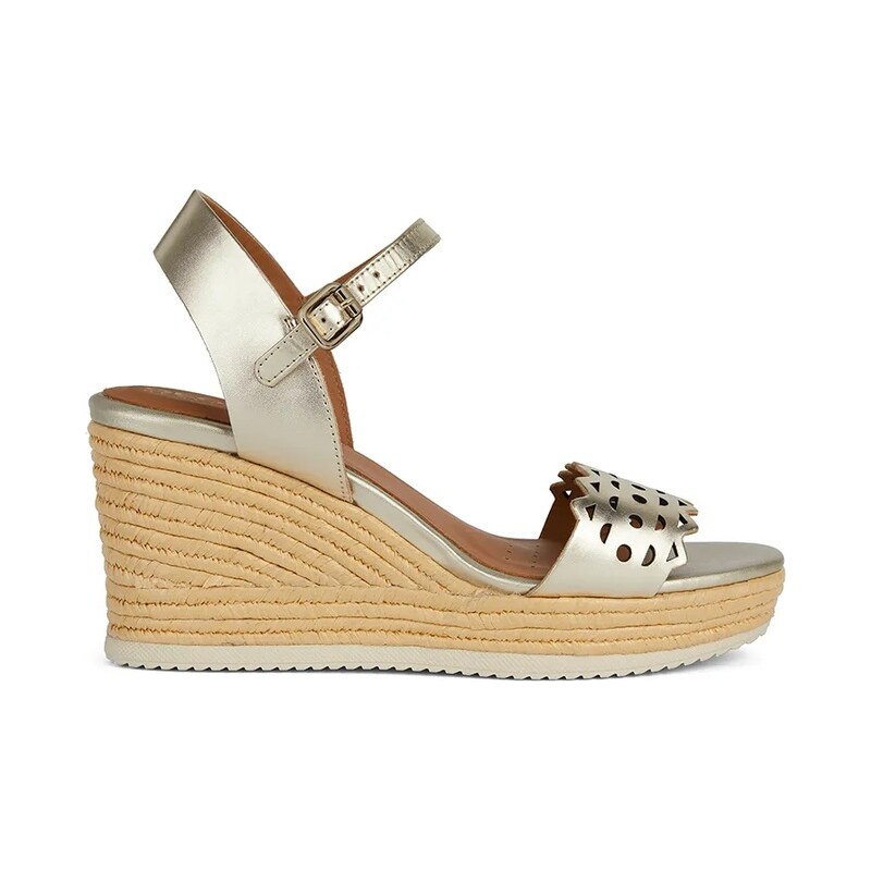 Kožené sandále Geox D PONZA A 61540058