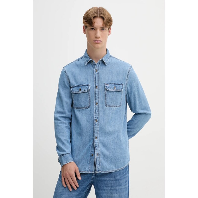 Rifľová košeľa Tommy Jeans 64511203