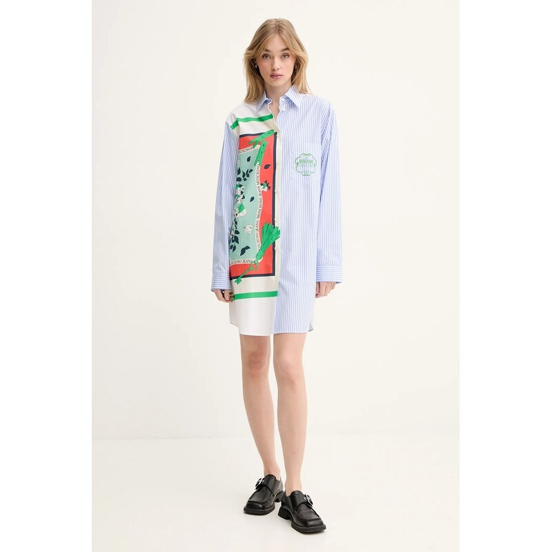 Bavlnené šaty Moschino Jeans 64330177
