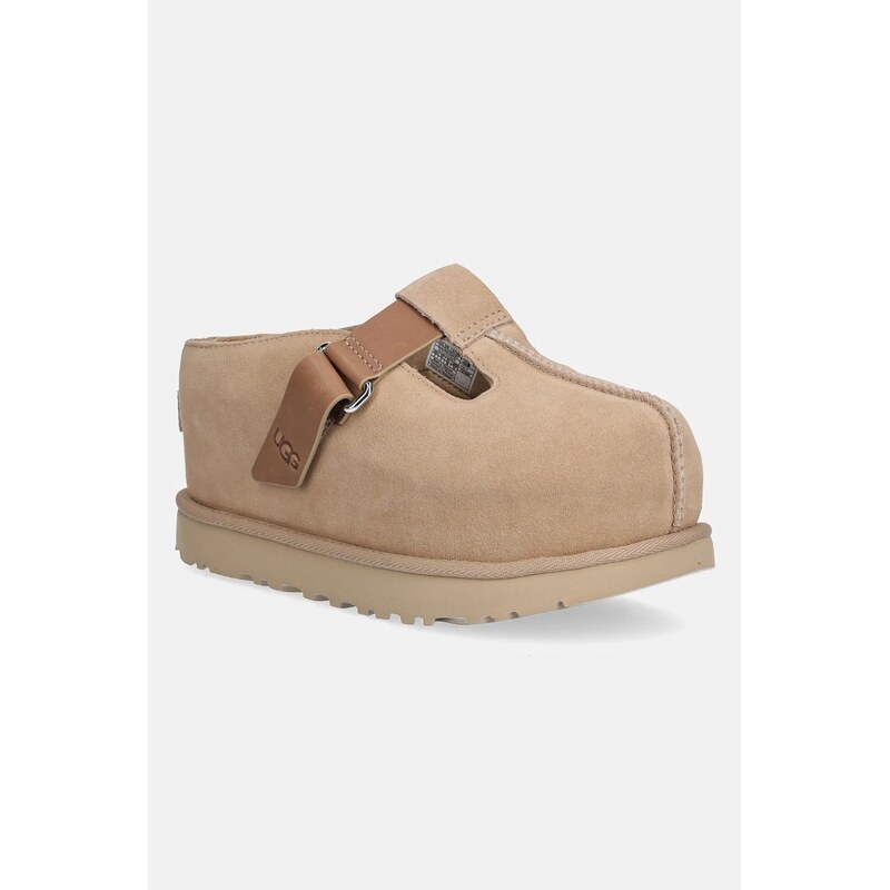 Semišové šľapky UGG Goldenstar Hi Clog 63060449