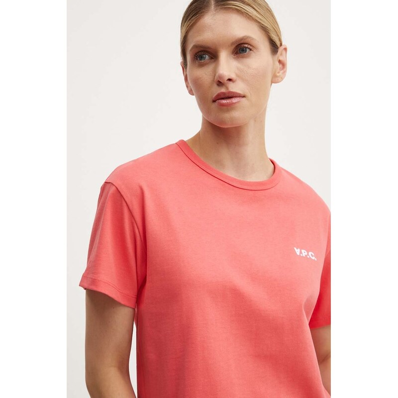 Bavlnené tričko A.P.C. t-shirt boxy petit vpc 61665640